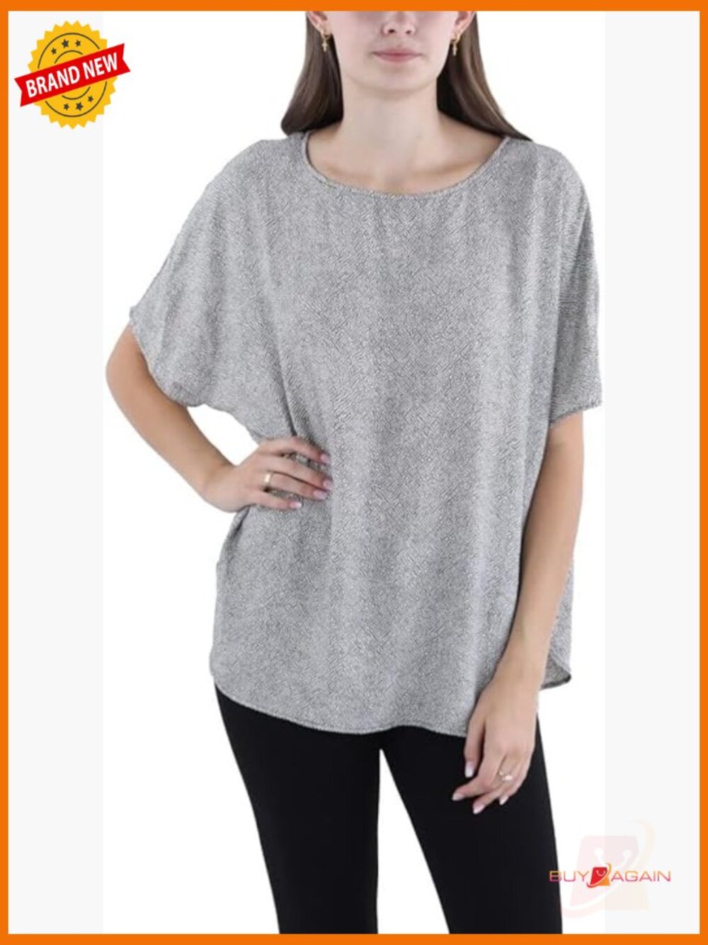 Short Sleeve Blouse Regular Fit Wrinkle Resistant Polyester Work Casual